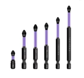 Profesyonel Manyetik Kaymaz Darbe Uçlu Çapraz Tornavida 150/90/70/65/50mm/Ts - 1