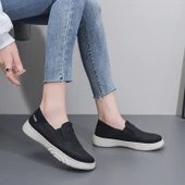 Kadın Günlük Slip-On Loafer Ayakkabı (Bej) - 7