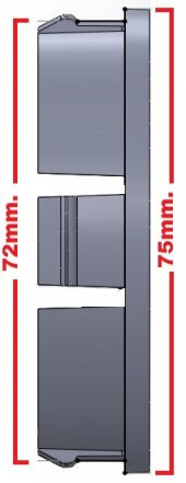 Jant Göbeği Tofaş 75/72 72mm yuva 4lü Set Kırmızı Plasto Damla - 3
