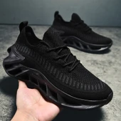 Unisex Örgü Spor Ayakkabı (Beyaz - Gri) thumbnail 4