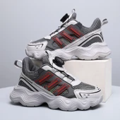 Unisex Çocuk Spor Ayakkabı (Siyah - Beyaz-4) - 4