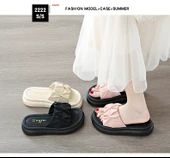 Kadın Platform Topuklu Terlik Sandalet (Siyah) thumbnail 9