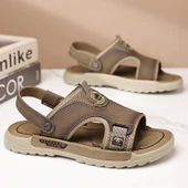 Erkek Plaj Sandalet (Haki) thumbnail 5