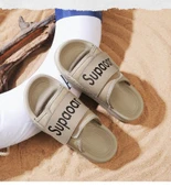 Erkek Roma Sandalet Terlik - Retro Kalın Taban Plaj Ayakkabısı (Siyah) thumbnail 11