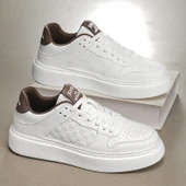 Erkek Günlük Moda Spor Ayakkabı (Bej - Yeşil-2) thumbnail 7