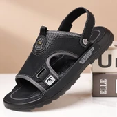 Erkek Plaj Sandalet (Siyah) thumbnail 4