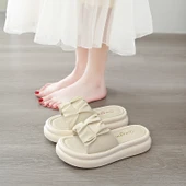 Kadın Platform Topuklu Terlik Sandalet (Siyah) thumbnail 6