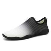 Unisex Yüzme ve Yoga Ayakkabısı - Açık Hava, Plaj, Su Sporları (Beyaz - Mavi) - 6