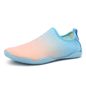 Unisex Yüzme ve Yoga Ayakkabısı - Açık Hava, Plaj, Su Sporları (Beyaz - Mavi) - 4