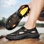 Erkek Yazlık File Ayakkabı (Kahverengi) thumbnail 8