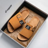 Erkek Terlik Sandalet (Sarı) thumbnail 1