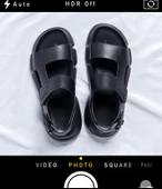 Erkek Yazlık Plaj Sandalet (Siyah) thumbnail 8