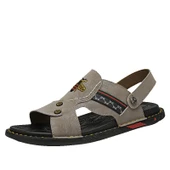 Erkek Deri Sandalet (Siyah) thumbnail 4