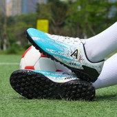 Çocuk Futbol Ayakkabısı - Halı Saha Kramponu - Unisex (Siyah - Kırmızı Halı Saha Kramponu) - 9