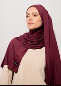 Tesettür Şal - Mürdüm thumbnail 3