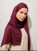 Tesettür Şal - Mürdüm thumbnail 4