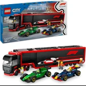 Lego City Rb20 Ve Amr24 F1 Arabalı F1 Kamyonu 60445-8 Yaş Ve Üzeri Çocuklar Için Yarış Arabalı Yarat thumbnail 1
