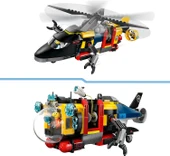 Lego City Helikopter, İtfaiye Kamyonu Ve Denizaltı Karışımı 60462-7 Yaş Ve Üzeri Çocuklar Için Yarat thumbnail 4
