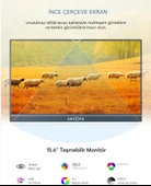 Arzopa A1 Gamut 15.6" Full HD 60Hz IPS Ultra İnce Taşınabilir Monitör - 2
