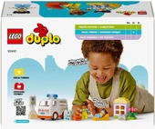 Lego Duplo Town Ambulans Ve Sürücü 10447-2 Yaş Ve Üzeri Çocuklar Için Eğitici Ve Yaratıcı Oyuncak Ya thumbnail 4