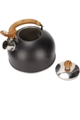 Tilbe Home Düdüklü Çaydanlık Ahşap İskandinav Su Isıtıcı Islık Çalan Çaydanlık Kettle Demlik Çay Potu 2 Litre - 3
