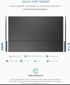 Arzopa A1 Gamut 15.6" Full HD 60Hz IPS Ultra İnce Taşınabilir Monitör - 5