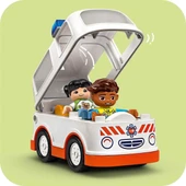 Lego Duplo Town Ambulans Ve Sürücü 10447-2 Yaş Ve Üzeri Çocuklar Için Eğitici Ve Yaratıcı Oyuncak Ya thumbnail 6