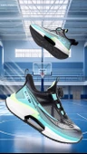 Unisex Çocuk Spor Ayakkabı (Siyah - Yeşil-2) - 8