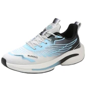 Unisex Hafif Spor Ayakkabı (Siyah - Mavi) thumbnail 1