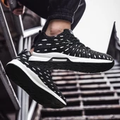 Erkek Yüksek Topuklu Spor Ayakkabı (Turuncu - Mavi) thumbnail 7