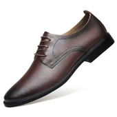 Erkek Deri Klasik Ayakkabı (Siyah) thumbnail 4