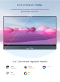 Arzopa A1 T 15.6" Full HD 60Hz IPS Ultra İnce Dokunmatik Taşınabilir Monitör - 2