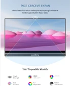 Arzopa A1 15.6" Full HD 60Hz IPS Ultra İnce Taşınabilir Monitör - 3