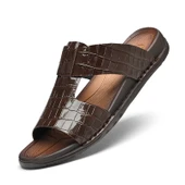 Erkek Deri Plaj Sandalet (Sandalet Siyah-6) thumbnail 5