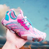 Unisex File Üst Yüzey Plaj Su Ayakkabısı Çok Fonksiyonlu Spor Ayakkabı (Siyah - Turuncu) thumbnail 4