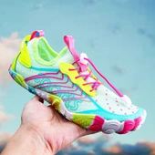 Unisex File Üst Yüzey Plaj Su Ayakkabısı Çok Fonksiyonlu Spor Ayakkabı (Siyah - Turuncu) thumbnail 2