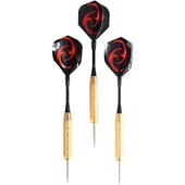 Delta 24 Gr. Dart Oku (3’lü Set) - Çelik Uç + Pirinç Gövde + Renkli Kanat - Dart Oku Seti - 1