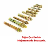 Saplamalı Gömlek Çelik Dübel Raf Montaj Bağlantı Zemin Monte Tavan Beton Asma Aparat M12x110 mm - 4