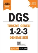Pegem 2025 DGS Türkiye Geneli 3 Deneme Çözümlü (1-2-3) Pegem Akademi Yayınları - 1
