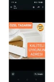 HÜZZAM  80x200x12 Cm Açık Ölçü 160x200x12 Cm Ikea Divan Uyumlu Katlanır Yatak - 8