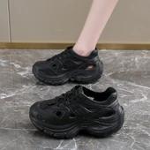 Kadın Kalın Tabanlı Spor Sandalet (Haki-1) - 5