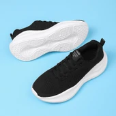 Unisex File Örgü Spor Ayakkabı (Beyaz - Siyah-1) - 9