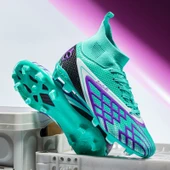 Unisex Yüksek Bilekli Krampon Futbol Ayakkabısı (Pembe) - 5