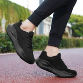 Unisex File Örgü Spor Ayakkabı (Beyaz - Siyah-1) - 6