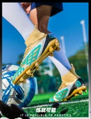 Unisex Yüksek Bilekli Krampon Futbol Ayakkabısı (Pembe) - 8