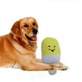 Dondurma Şekilli Köpek Peluş Oyuncak Sarı 13x 6 cm - 1