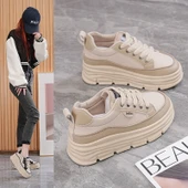 Kadın Günlük Kalın Taban Ayakkabı (Siyah-2) thumbnail 5