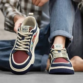 Erkek Platform Sneaker (Mavi) - 7