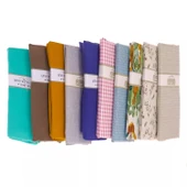 Desenli Pamuklu Yastık Kılıfı 2'li x 10 Adet - 1