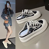 Kadın Günlük Platform Spor Ayakkabı (Bej) thumbnail 2